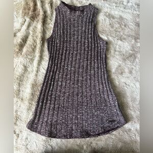 Hollister Ribbed High Neck Sleeveless Top